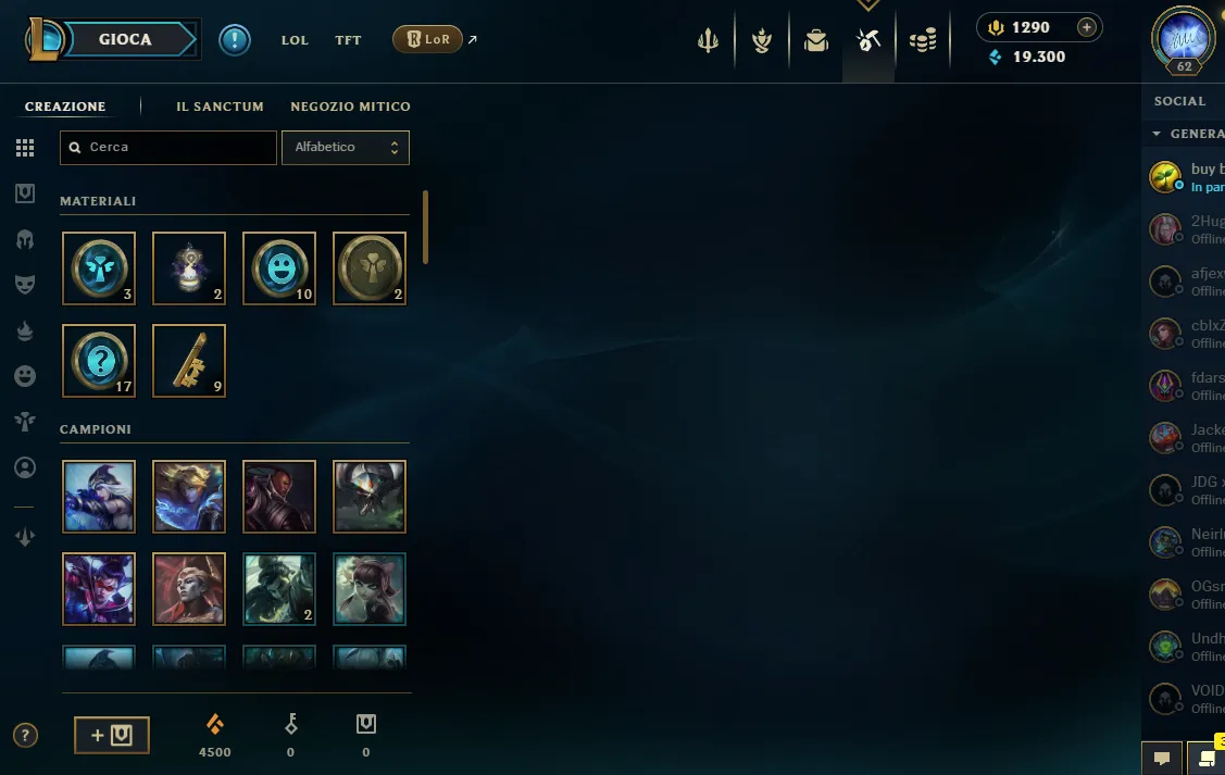 EUW🔥 500 $ AHRI SKIN ✨ • ⭐ LVL 62 • 💎 1.2K RP • 💙 INSANE LOOT • 💪 20+ CHAMPS